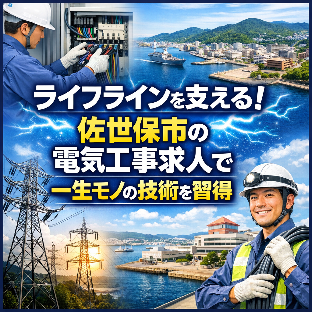 ライフラインを支える！佐世保市の電気工事求人で一生モノの技術を習得